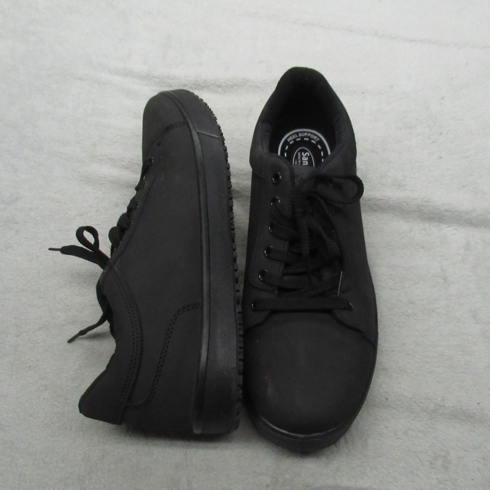 Sanita Men 12 Work Shoes Black Umami S2 Slip Resistant Water Resistant Sneakers